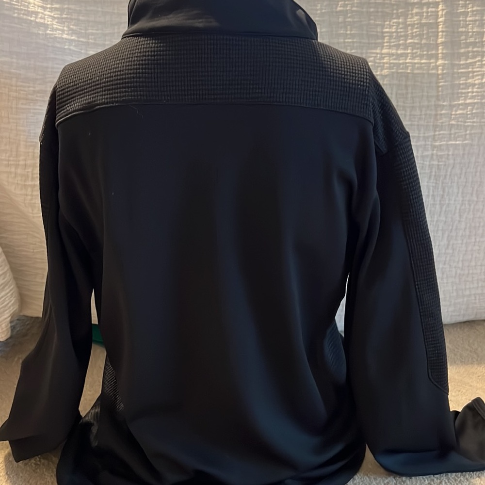 Nike zipper pullover. Black LG 14-16 - Picture 4 of 5